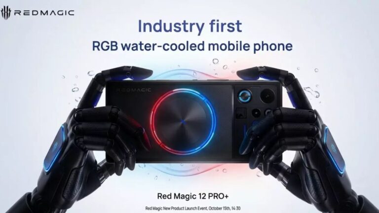 Red Magic 12 Pro+ Teases World-First RGB Water Cooling, Thinner Bezels Ahead of October 15 Launch